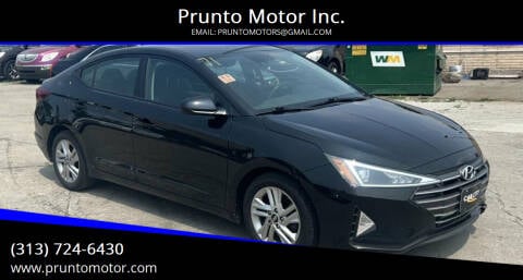 2020 Hyundai Elantra for sale at Prunto Motor Inc. in Dearborn MI