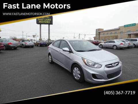 2012 Hyundai Accent for sale at Fast Lane Motors in Oklahoma City OK