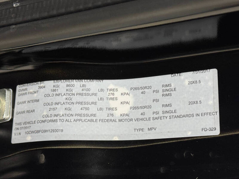 2017 Chevrolet Express 2500