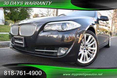 2012 BMW 5 Series for sale at Prestige Auto Sports Inc in North Hollywood CA