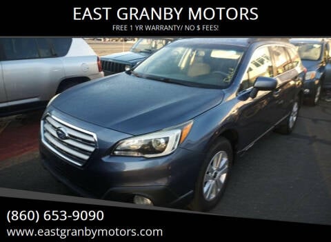 2015 Subaru Outback for sale at EAST GRANBY MOTORS in East Granby CT