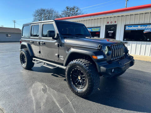 2019 Jeep Wrangler Unlimited for sale at BROADWAY MOTORS in Van Buren AR