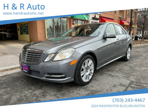 2012 Mercedes-Benz E-Class for sale at H & R Auto in Arlington VA