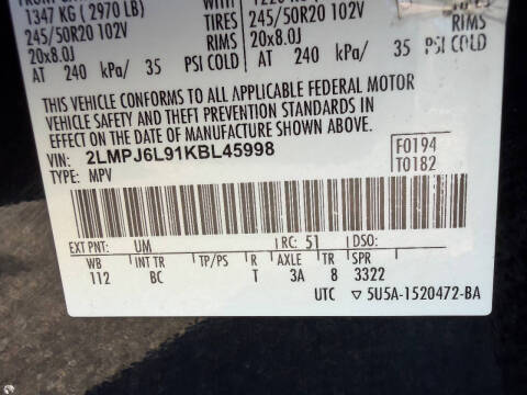 2019 Lincoln Nautilus Reserve