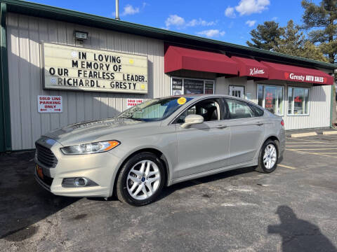 2015 Ford Fusion for sale at GRESTY AUTO SALES in Loves Park IL