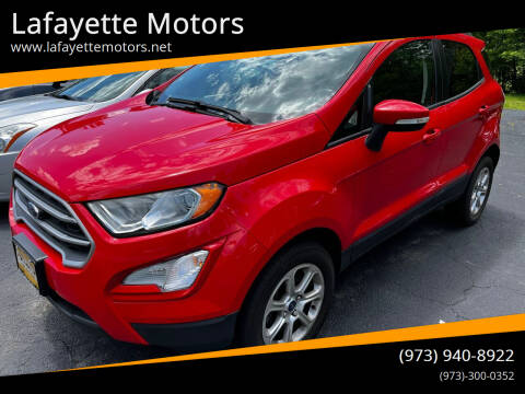 2019 Ford EcoSport for sale at Lafayette Motors in Lafayette NJ