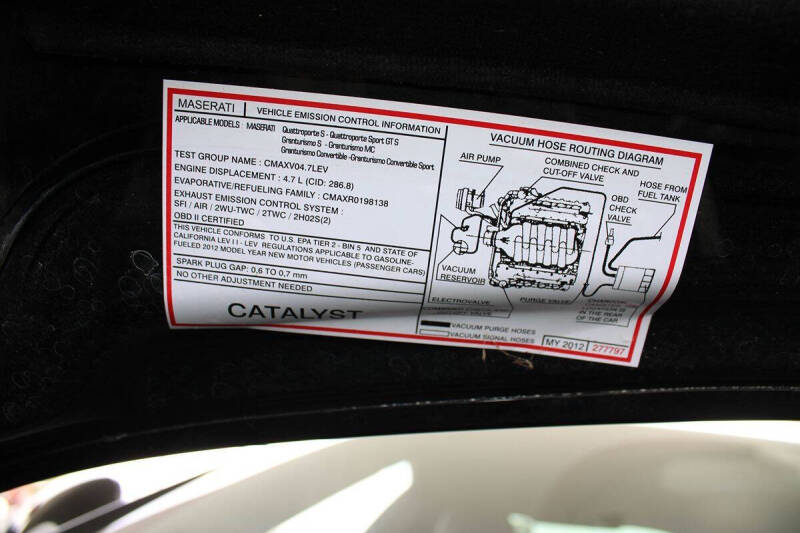 2012 Maserati GranTurismo S Automatic