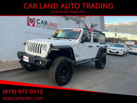 2018 Jeep Wrangler Unlimited for sale at CAR LAND  AUTO TRADING in Raleigh NC