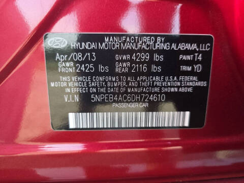 2013 Hyundai Sonata GLS