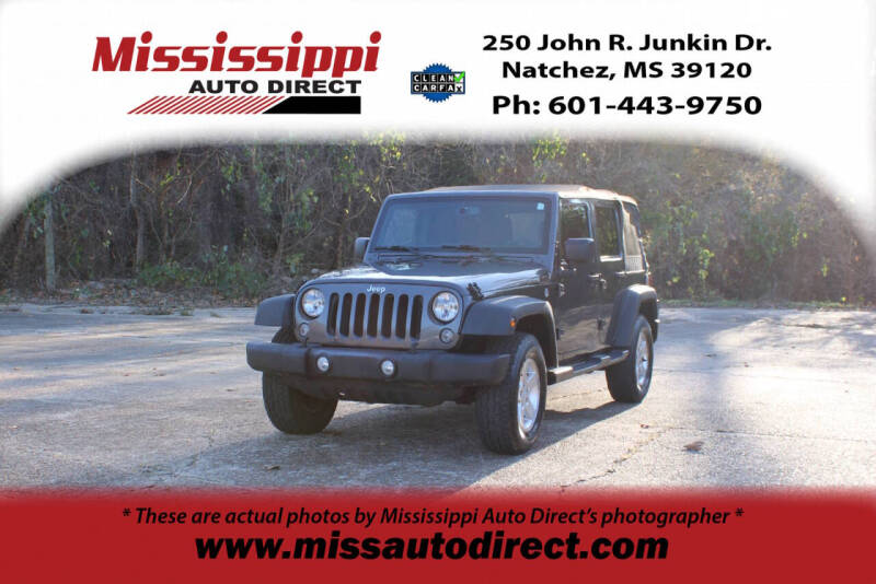 2016 Jeep Wrangler Unlimited for sale at Mississippi Auto Direct in Natchez MS