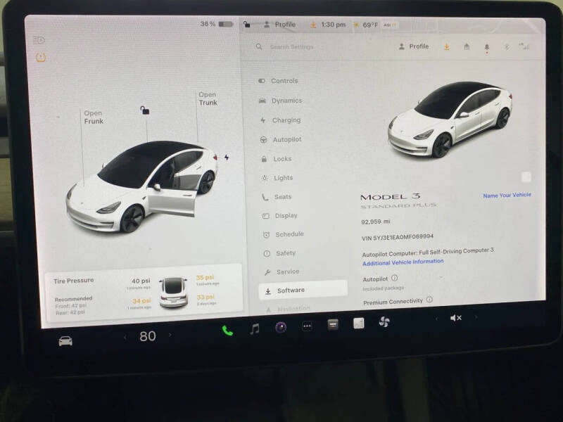 2021 Tesla Model 3 Standard Range Plus