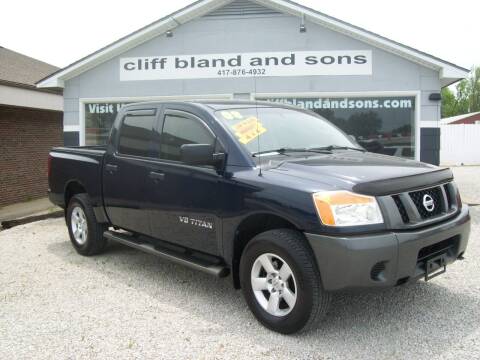2008 Nissan Titan for sale at Cliff Bland & Sons Used Cars in El Dorado Springs MO