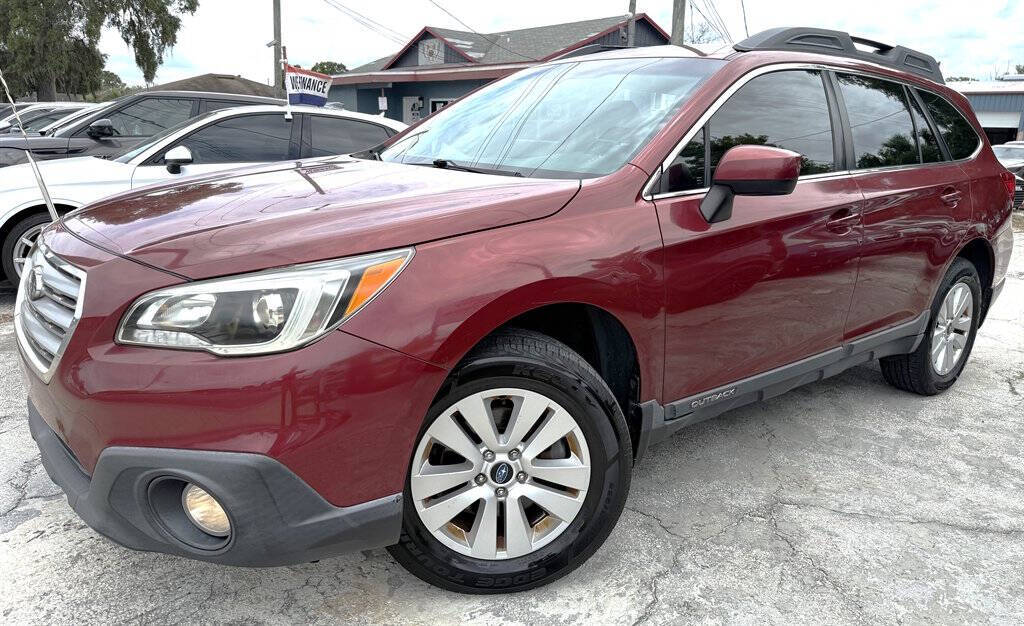 Red 2017 Subaru Outback 2.5i Premium AWD 2.5i Premium 4dr Wagon 1