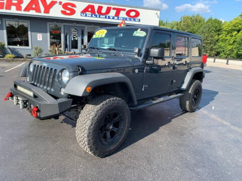 2016 Jeep Wrangler Unlimited for sale at GRAY'S AUTO UNLIMITED, LLC. in Lebanon TN