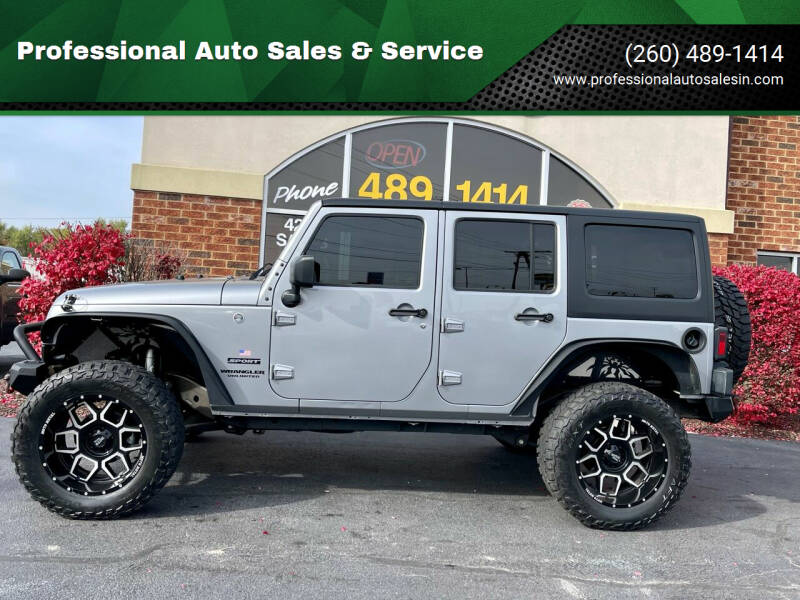 2017 Jeep Wrangler Unlimited for sale at Professional Auto Sales & Service in Fort Wayne IN