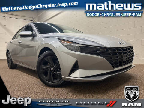 2021 Hyundai Elantra for sale at MATHEWS DODGE INC in Marion OH