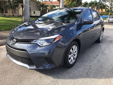 2016 Toyota Corolla for sale at GCR MOTORSPORTS in Hollywood FL