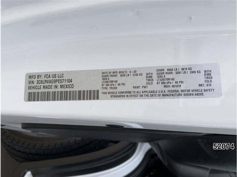 2023 RAM ProMaster 1500 136 WB