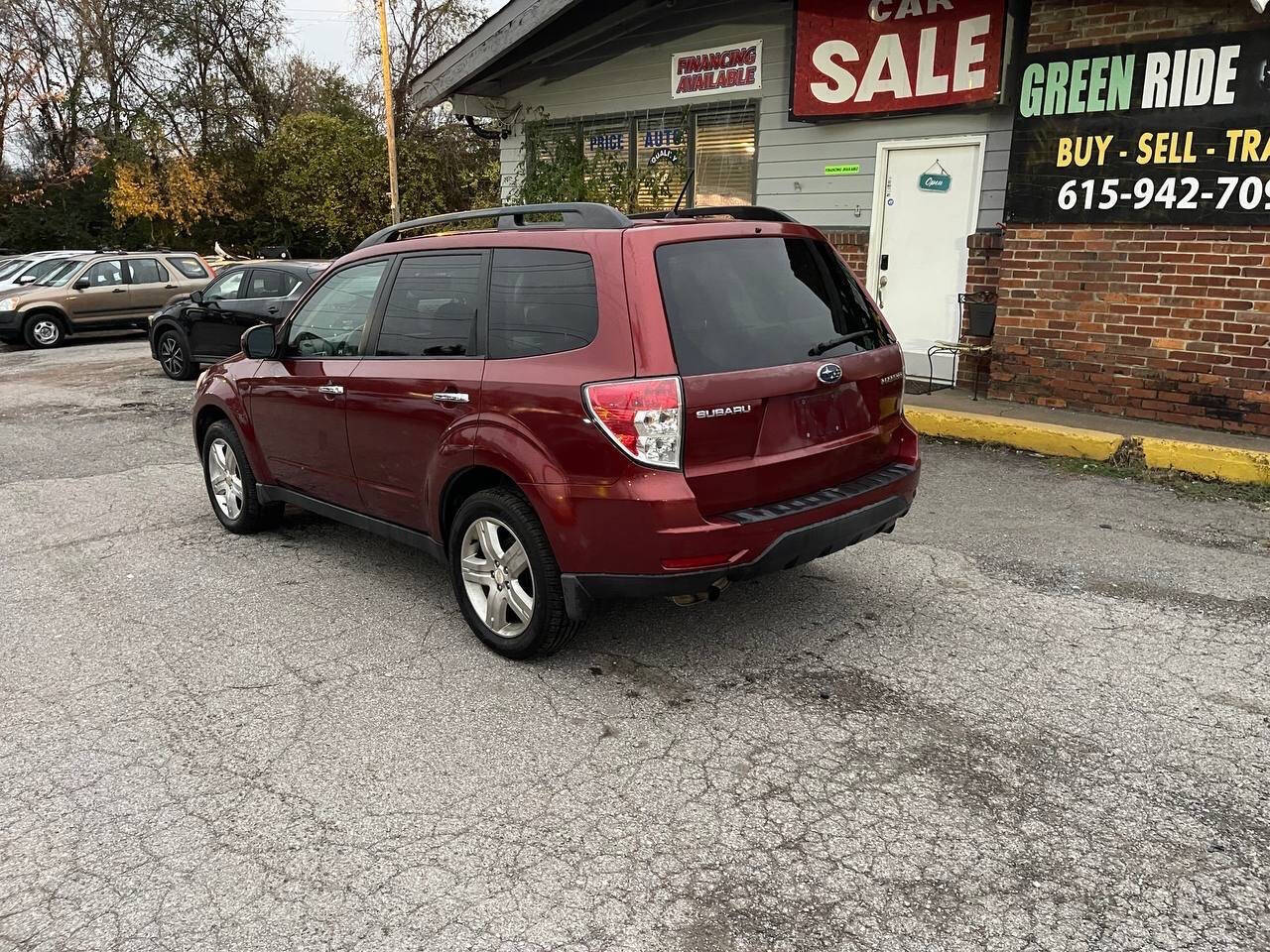 2009 Subaru Forester for sale at Green Ride LLC in NASHVILLE, TN