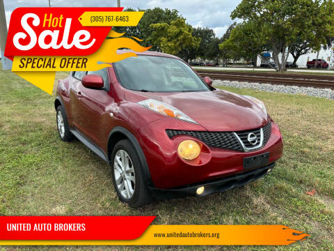 2012 Nissan JUKE for sale at UNITED AUTO BROKERS in Hollywood FL