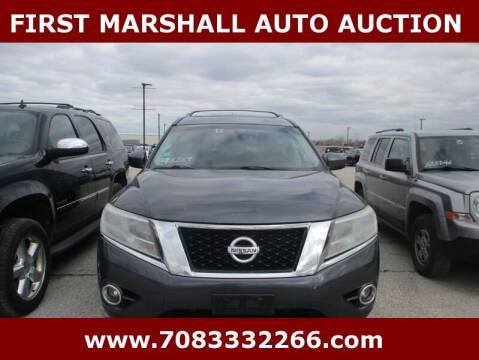 2013 Nissan Pathfinder for sale at First Marshall Auto Auction in Harvey IL