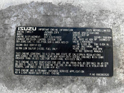 2019 Isuzu NPR-HD