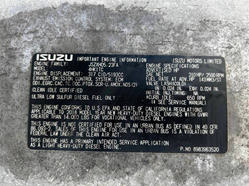 2019 Isuzu NPR-HD