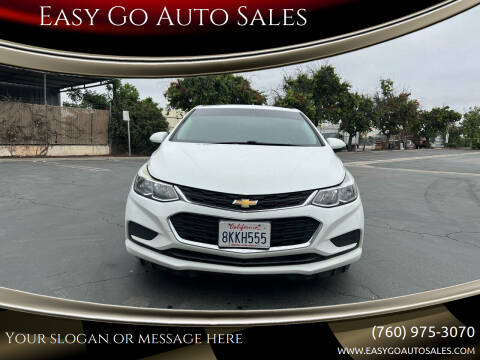 2017 Chevrolet Cruze for sale at Easy Go Auto Sales in San Marcos CA