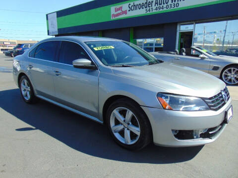 2013 Volkswagen Passat for sale at Schroeder Auto Wholesale in Medford OR