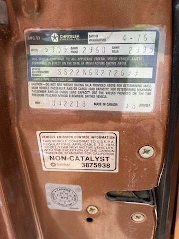 1976 Chrysler Cordoba