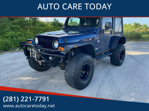 2005 Jeep Wrangler for sale at AUTO CARE TODAY in Spring TX