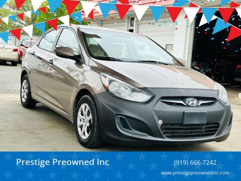 2012 Hyundai Accent for sale at Prestige Preowned Inc in Burlington NC