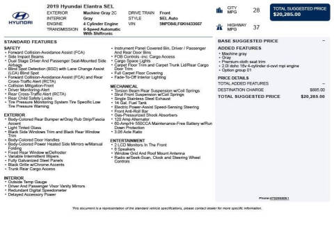 2019 Hyundai Elantra