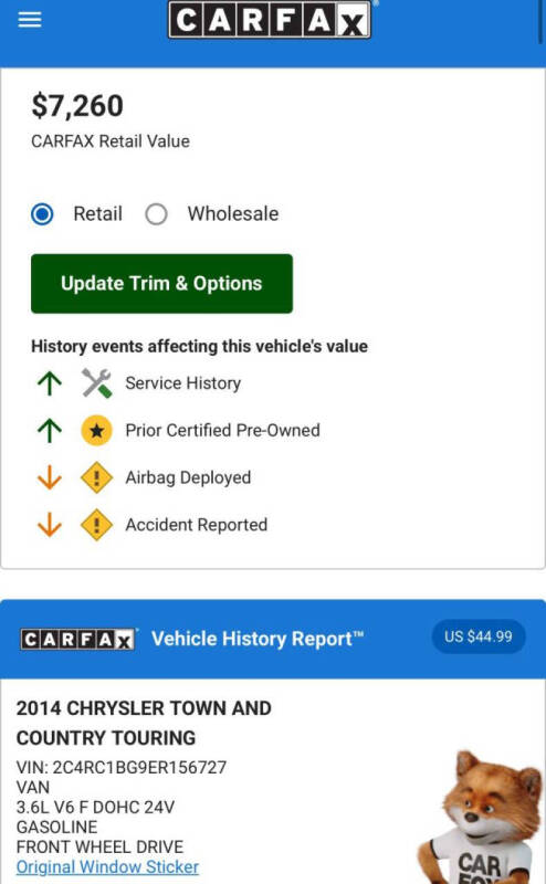 2014 Chrysler Town and Country Touring