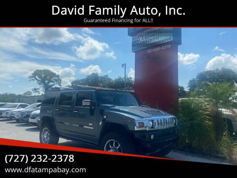 2006 HUMMER H2 for sale at David Family Auto, Inc. in New Port Richey FL