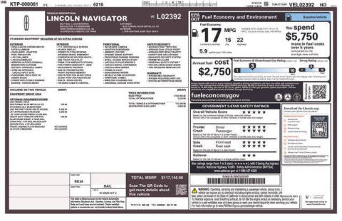 2027 Lincoln Navigator L Reserve