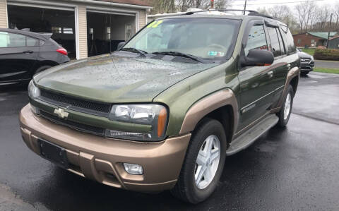 2002 Chevrolet TrailBlazer for sale at Baker Auto Sales in Northumberland PA