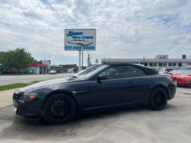 2006 BMW 6 Series for sale at Kramer Motor Co INC in Shelbyville IN