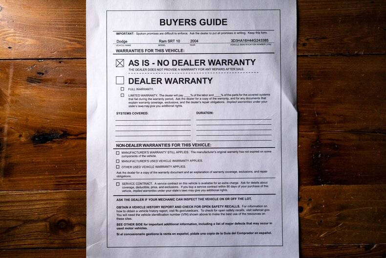 2004 Dodge Ram 1500 SRT-10