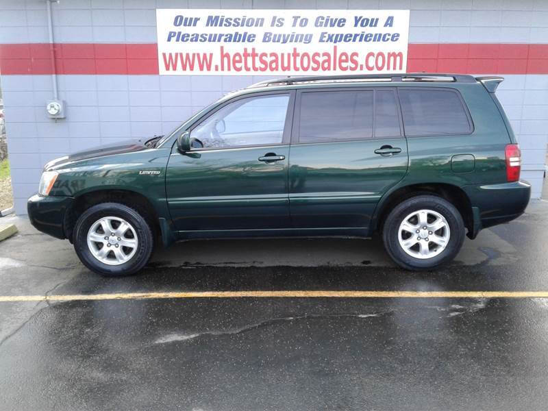2002 Toyota Highlander Hetts Auto Sales
