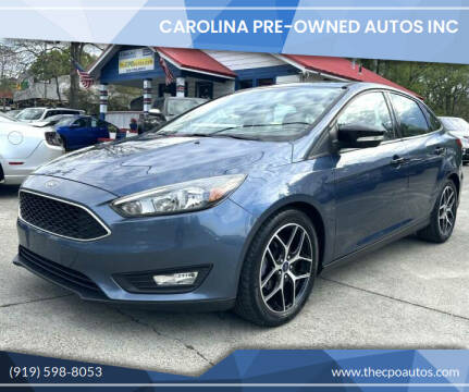 2018 Ford Focus for sale at Carolina Pre-Owned Autos Inc in Durham NC
