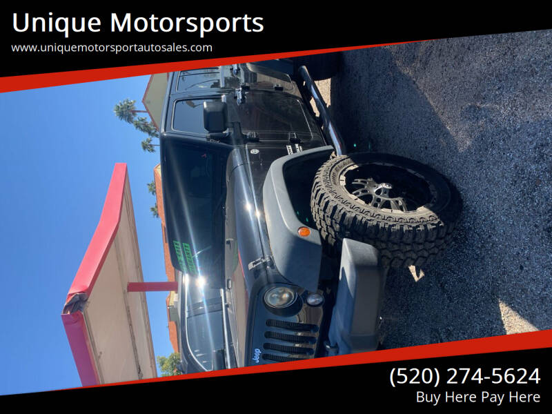 2014 Jeep Wrangler Unlimited for sale at Unique Motorsports in Tucson AZ