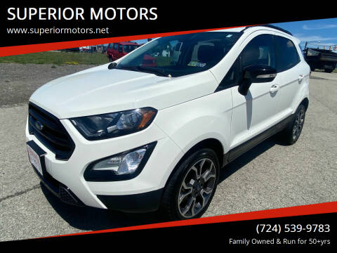 2019 Ford EcoSport for sale at SUPERIOR MOTORS in Latrobe PA