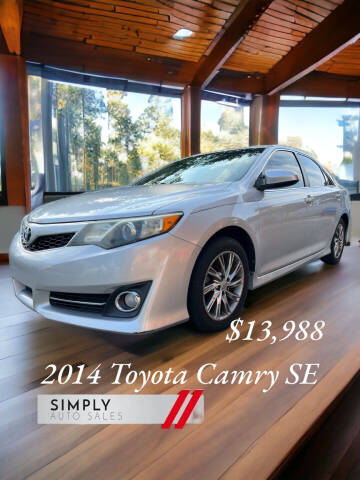 2014 Toyota Camry for sale at Simply Auto Sales in Palm Beach Gardens FL