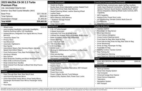 2025 Mazda CX-30 2.5 Turbo Premium Plus