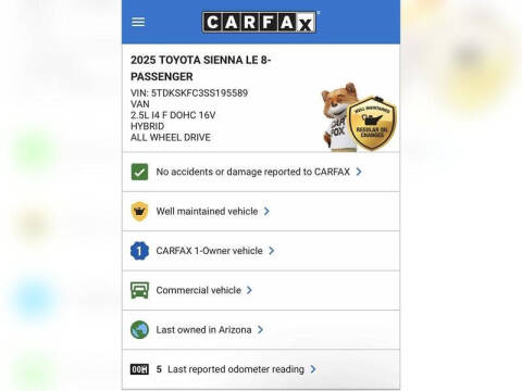 2025 Toyota Sienna LE 8-Passenger