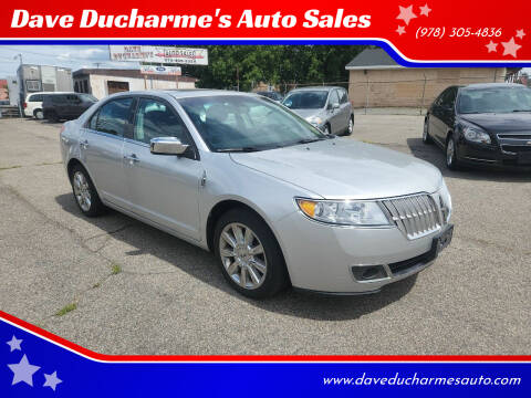 2011 Lincoln MKZ for sale at Dave Ducharme's Auto Sales in Lowell MA