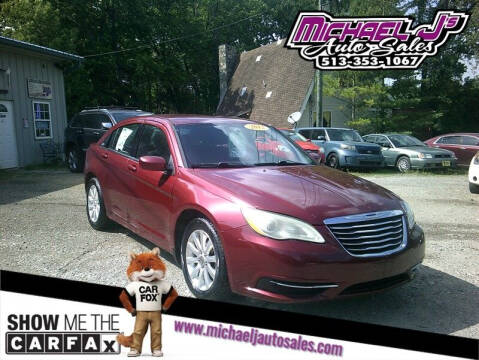 2012 Chrysler 200 for sale at MICHAEL J'S AUTO SALES in Cleves OH