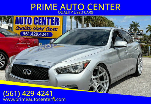 2015 Infiniti Q50 for sale at PRIME AUTO CENTER in Palm Springs FL