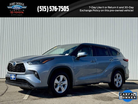 2022 Toyota Highlander Hybrid for sale at Fort Dodge Ford Lincoln Toyota in Fort Dodge IA